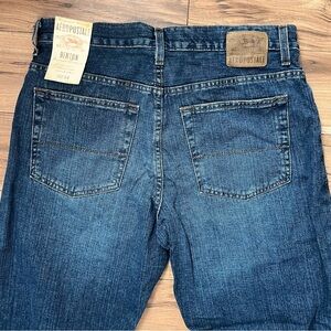 NWT Aeropostle BENTON ORIGINAL BOOT JEANS Mens 32x34 DARK WASH BLUE BOOTCUT